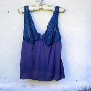 La vie en rose babydoll  lace ultraviolet top ML